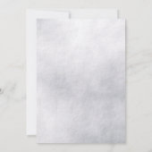 Chic Jeweled Snowflake Wedding Einladung (Rückseite)