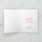 Chic Joyful Stripes Weihnachtsfotokarte Feiertagskarte (Innenseite)