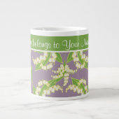 Chic Jumbo Tasse: Lilies of the Valley, Mauve Jumbo-Tasse (Vorderseite)