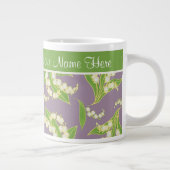 Chic Jumbo Tasse: Lilies of the Valley, Mauve Jumbo-Tasse (Rechts)