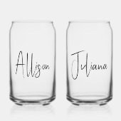 Chic Junggeselinnen-Abschied Brautparty Fevor Dosenglas (Vorderseite)