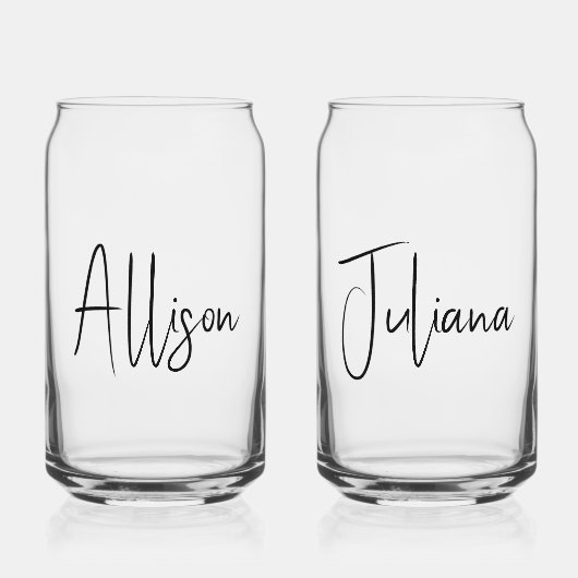 Chic Junggeselinnen-Abschied Brautparty Fevor Dosenglas (Vorderseite)