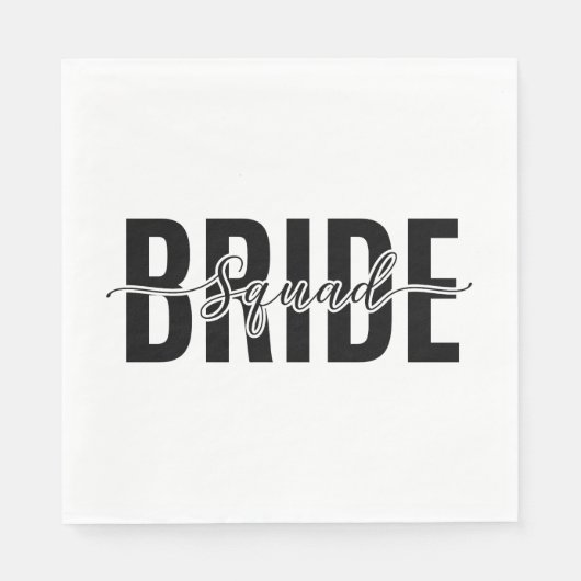 Chic Junggesellinnen Abschiedsparty Serviette (Vorderseite)