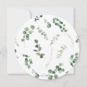 Chic Jungle Animals Greeneral Neutral Baby Dusche Einladung (Rückseite)