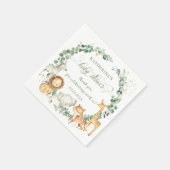 Chic Jungle Animals Greeneral Neutral Baby Dusche Serviette (Ecke)