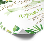 Chic Jungle Animals Grüne Zeit Kapselunterschrift Poster (Ecke)