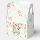 Chic Jungle Animals Safari Pink Floral Vielen Dank Geschenkschachtel (Geöffnet)