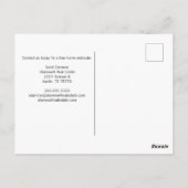 Chic Just Sold Real Anwesen House Foto Marketing Postkarte (Rückseite)