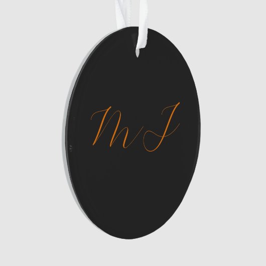 Chic kalligrafy grarange monogram name initial ornament (Vorderseite)