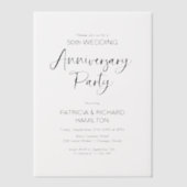 Chic-Kalligraphie-Hochzeit Pergament Einladungen (Vorderseite)