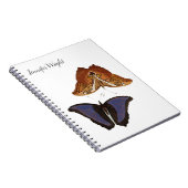 Chic Kalligraphie minimalistische Namen Schmetterl Notizblock (Rechte Seite)