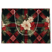 "Chic Karo Gift Bag" Große Geschenktüte (Vorderseite)