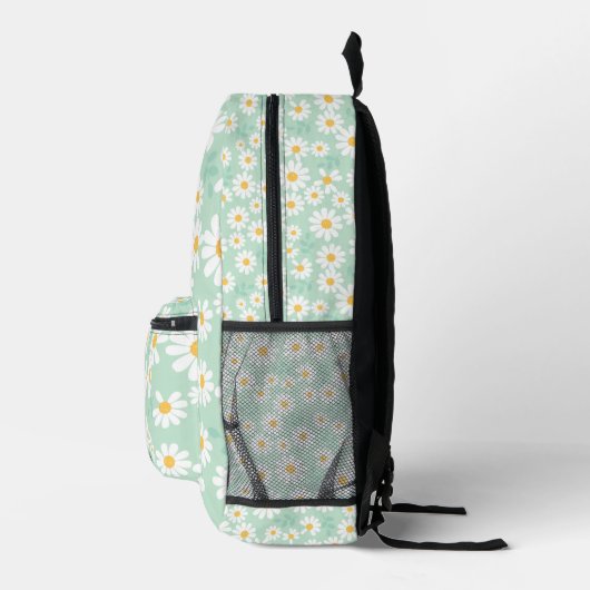 Chic Kawaii Floral Pattern Individuelle Name druck Bedruckter Rucksack (Rechts)
