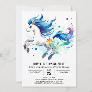 Chic Kids Horse Geburtstag Einladung