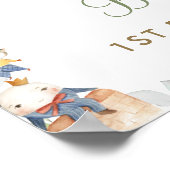 Chic Kinderzimmer Rhyme Greenerity 1. Geburtstag W Poster (Ecke)