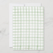 Chic Kinderzimmer Rhyme Greenery Baby Dusche Neutr Einladung (Rückseite)