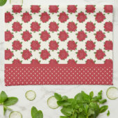 Chic Kitchen Handtuch oder Teetücher: Tiefe Rote R (Gefaltet)