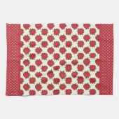 Chic Kitchen Handtuch oder Teetücher: Tiefe Rote R (Horizontal)