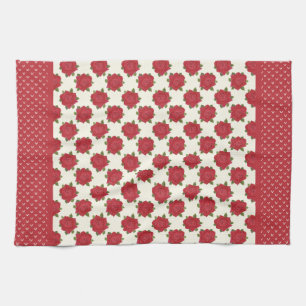 Chic Kitchen Handtuch oder Teetücher: Tiefe Rote R