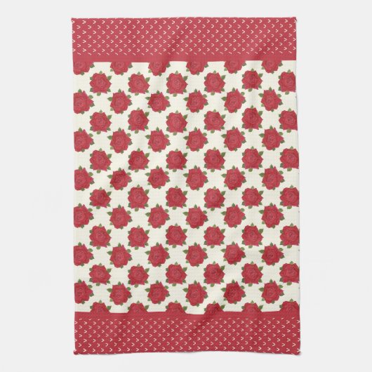 Chic Kitchen Handtuch oder Teetücher: Tiefe Rote R (Vertikal)