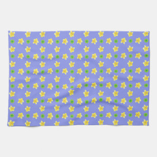 Chic Kitchen Handtuch: Primrosen, Polkas, Blau Küchentuch