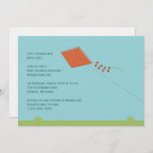 Chic Kite Baby Dusche Einladung (Vorne/Hinten)