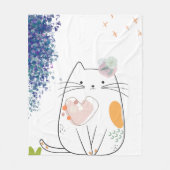 Chic Kitty Dreams Fleece Blanket (Vorderseite)