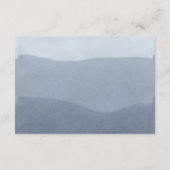 Chic klassisch graue rosa Aquarellfarben Details z Begleitkarte (Rückseite)