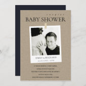 CHIC KRAFT CUSTOM FOTO COUPLES BABY SHOWITE DANKESKARTE (Vorne/Hinten)