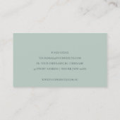 CHIC KRAFT GREEN ORANGE PINK SEWMACHINE TAILOR VISITENKARTE (Rückseite)