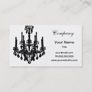 Chic Kronleuchter Business Cards Visitenkarte