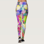Chic Künstlerisch Rainbow Bokeh Workout Leggings (Rückseite)