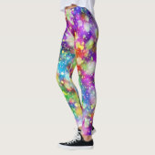 Chic Künstlerisch Rainbow Bokeh Workout Leggings (Links)