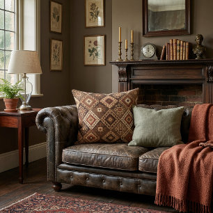 Chic, künstlerischer persischer Stil, geometrische Kissen