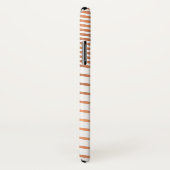 Chic Kupfer und Rose Gold Foil Zickzack Monogramm Case-Mate iPhone Hülle (Hinten/Rechts)