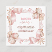 Chic Küstenperlen Bücher für Baby Begleitkarte (Vorderseite)