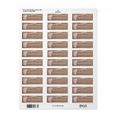 Chic Lace Mason Jar & Wood Address Labels (Vorne)