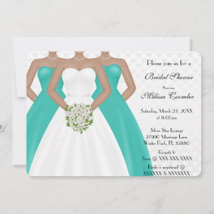 Chic-laden elegantes modernes TagesBrautparty ein Einladung