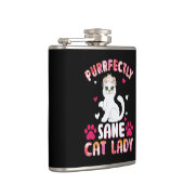 Chic Lady Cat, Purrfectly Sane Cat Lady Flachmann (Rechts)