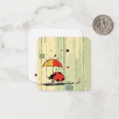 Chic Ladybug Grace Mitteilungskarte (Vorderseite/Rückseite Beispiel)