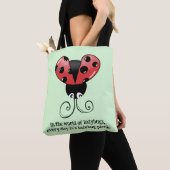 Chic Ladybug Quote Tote Bag - Ladybug Picnic Tasche (Von Nahem)