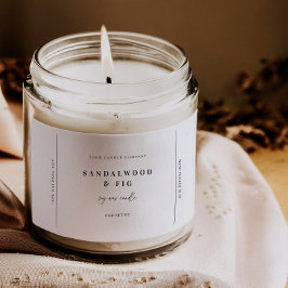 Chic Large Jar Candle Label Sticker Business-Tag Lebensmitteletikett