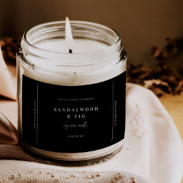 Chic Large Jar Candle Label Sticker Business-Tag Lebensmitteletikett
