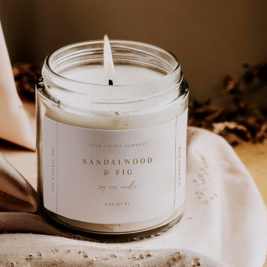 Chic Large Jar Candle Label Sticker Business-Tag Lebensmitteletikett