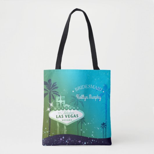 Chic Las Vegas Wedding Bridesmaid Geschenk Tasche (Vorderseite)