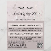 Chic Lashes Moderne Beauty Makeup Artist Advert Flyer (Vorne)