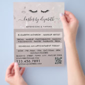 Chic Lashes Moderne Beauty Makeup Artist Advert Flyer (Hand)