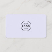 Chic Lavendel-Doppel-QR-Code Multi-Social-Media Visitenkarte (Rückseite)