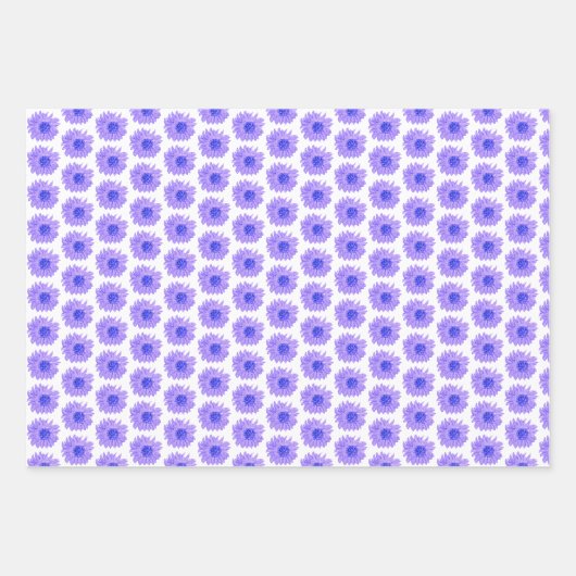 Chic Lavender Blume Wrapping Paper Sheets Geschenkpapier Set (Vorderseite 2)
