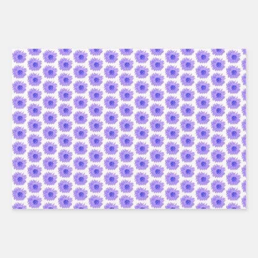 Chic Lavender Blume Wrapping Paper Sheets Geschenkpapier Set (Vorderseite)